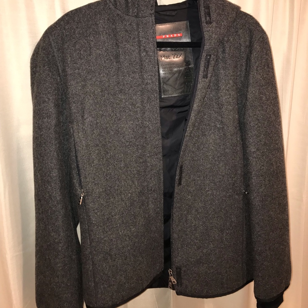Prada Jacket hooded grey